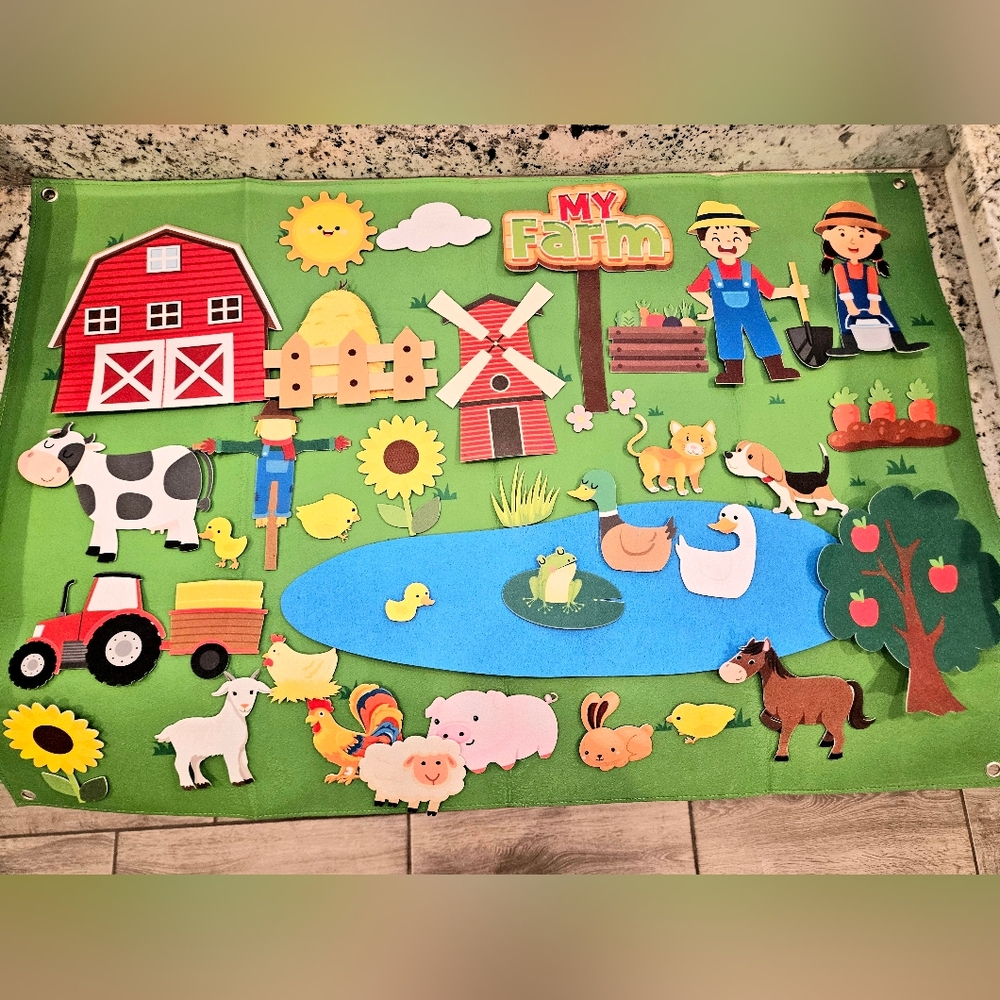 Felt Farm Playset